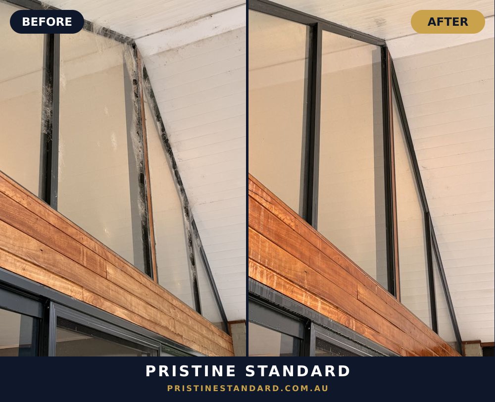 Timber before and after, Pristine Standard exterior cleaning, Northern Beaches Sydney